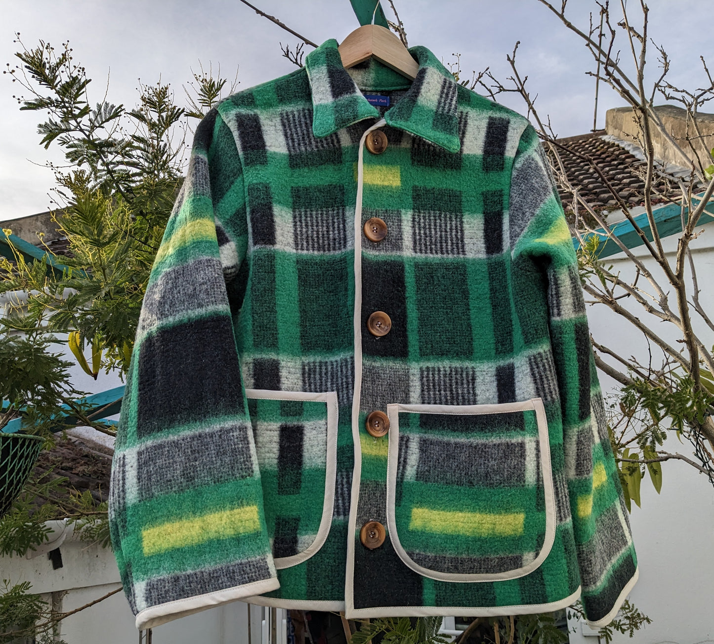 Vintage Blanket Check Jacket
