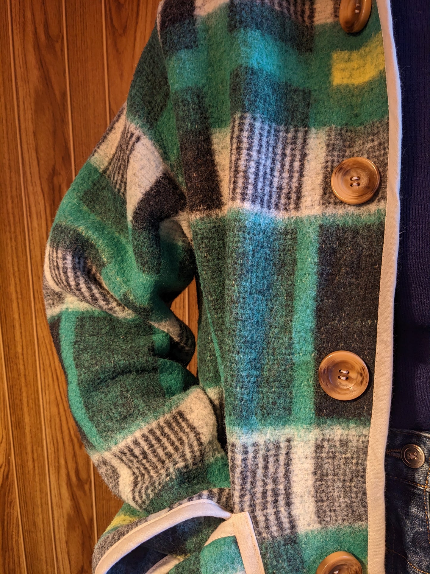 Vintage Blanket Check Jacket