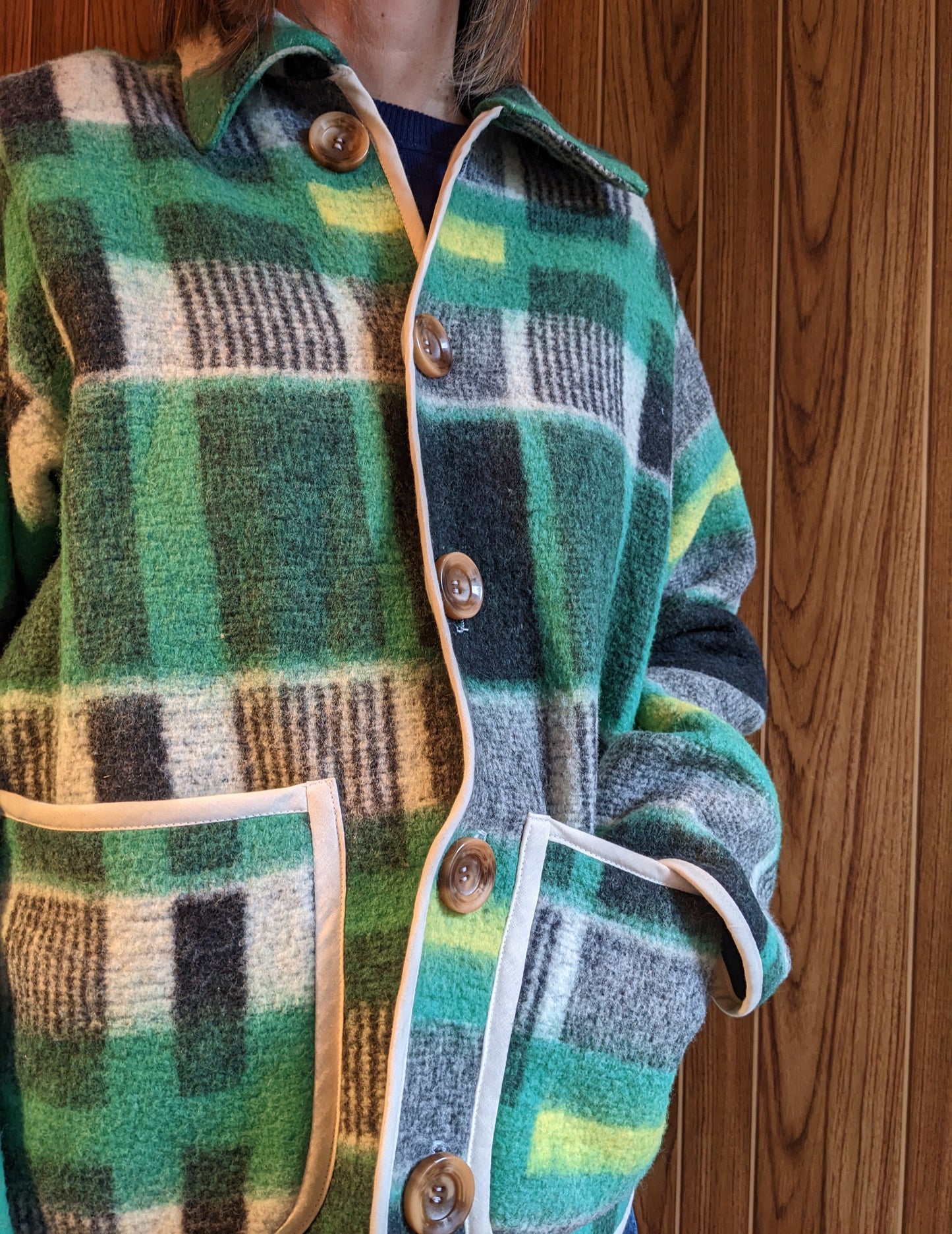 Vintage Blanket Check Jacket