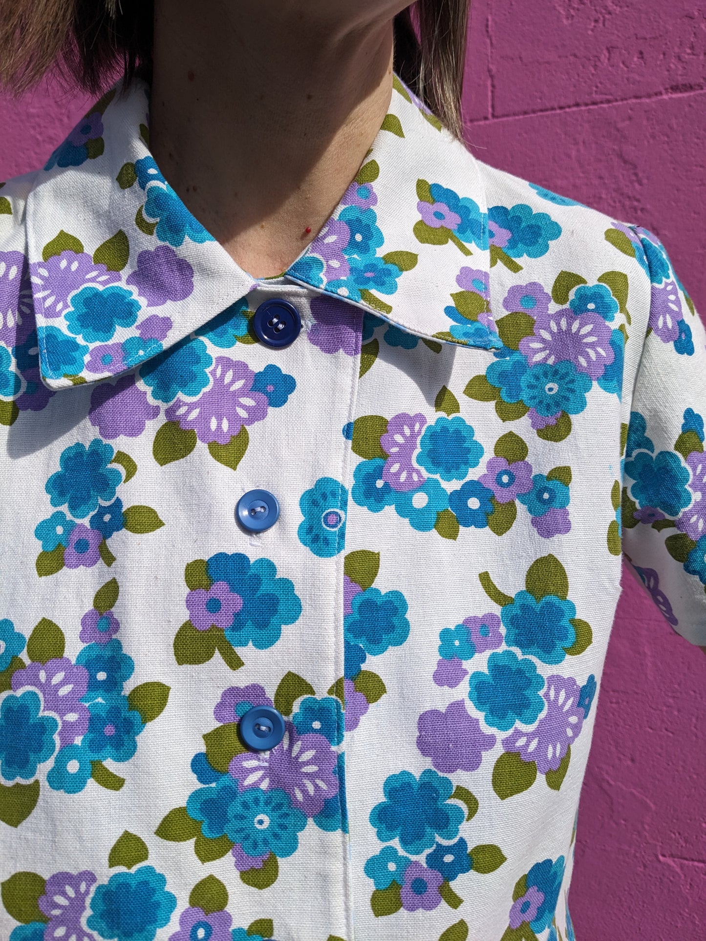 Handmade Vintage Floral Print Shirt