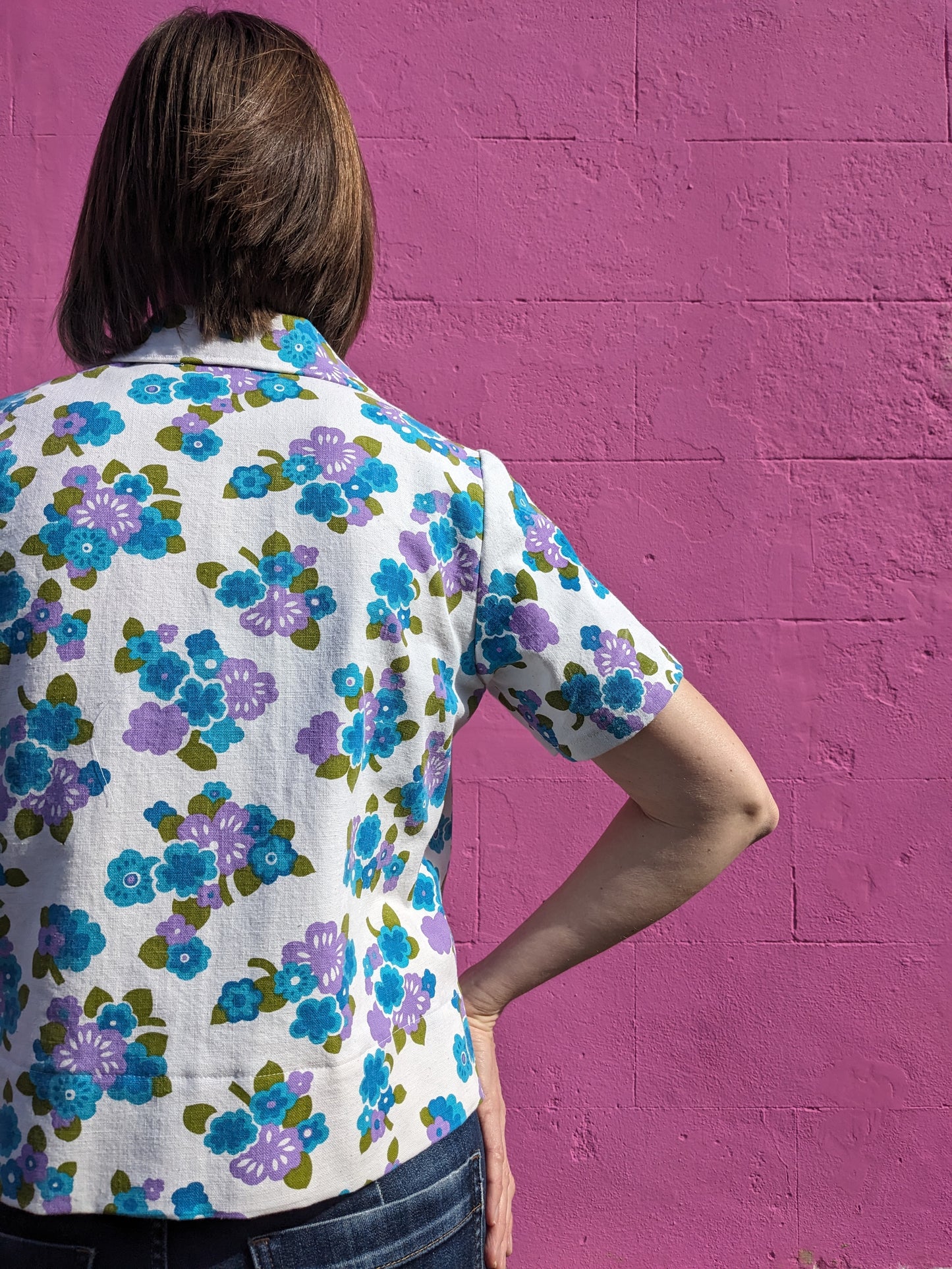 Handmade Vintage Floral Print Shirt