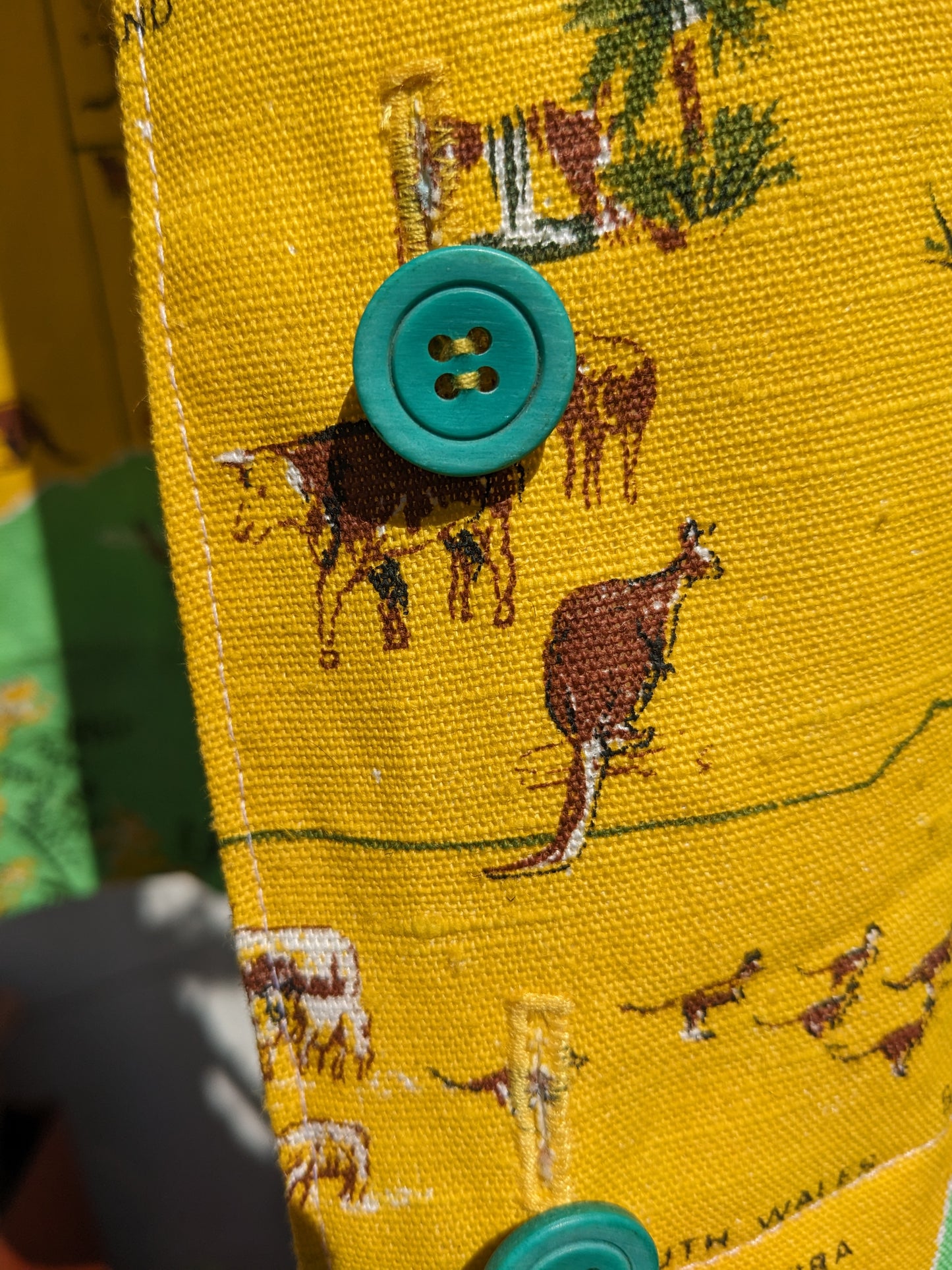 Handmade Vintage Australian Teatowel Shirt