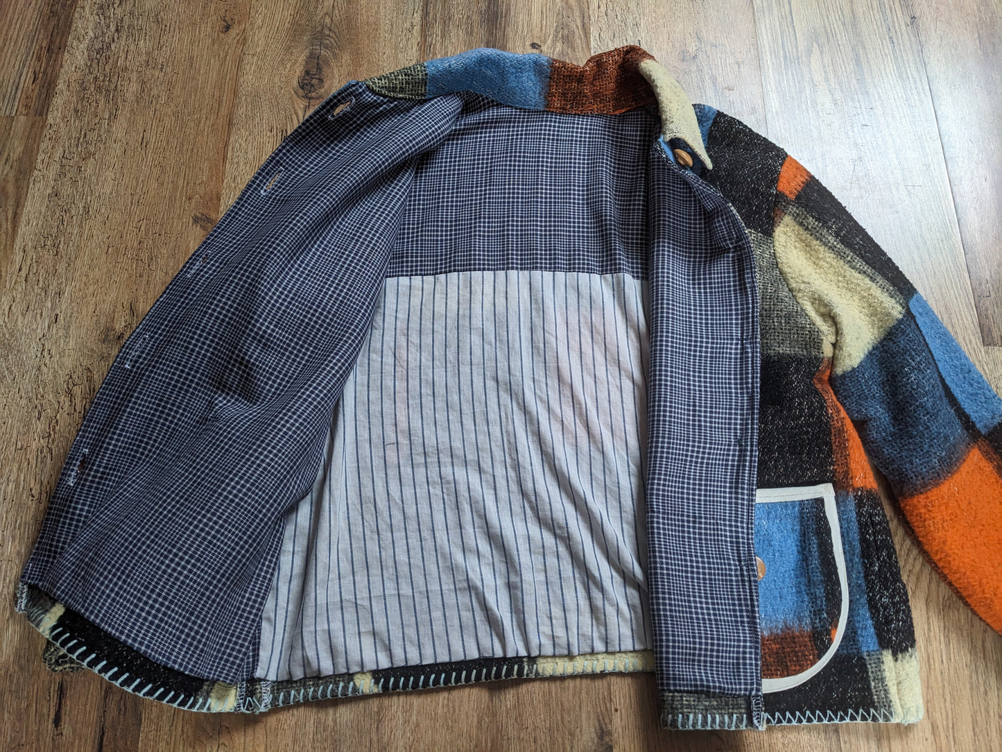 Vintage Woolen Blanket Jacket