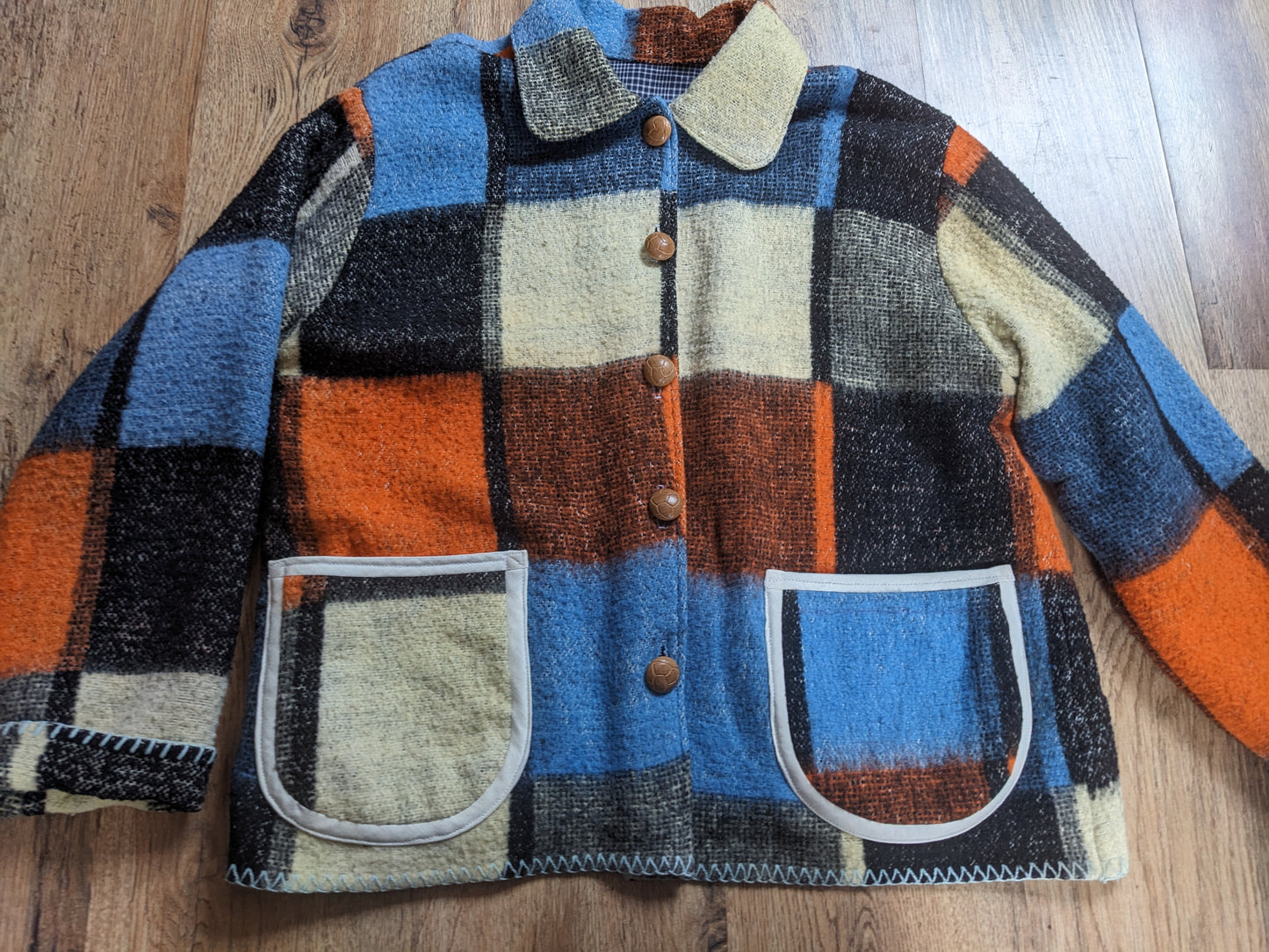 Vintage Woolen Blanket Jacket