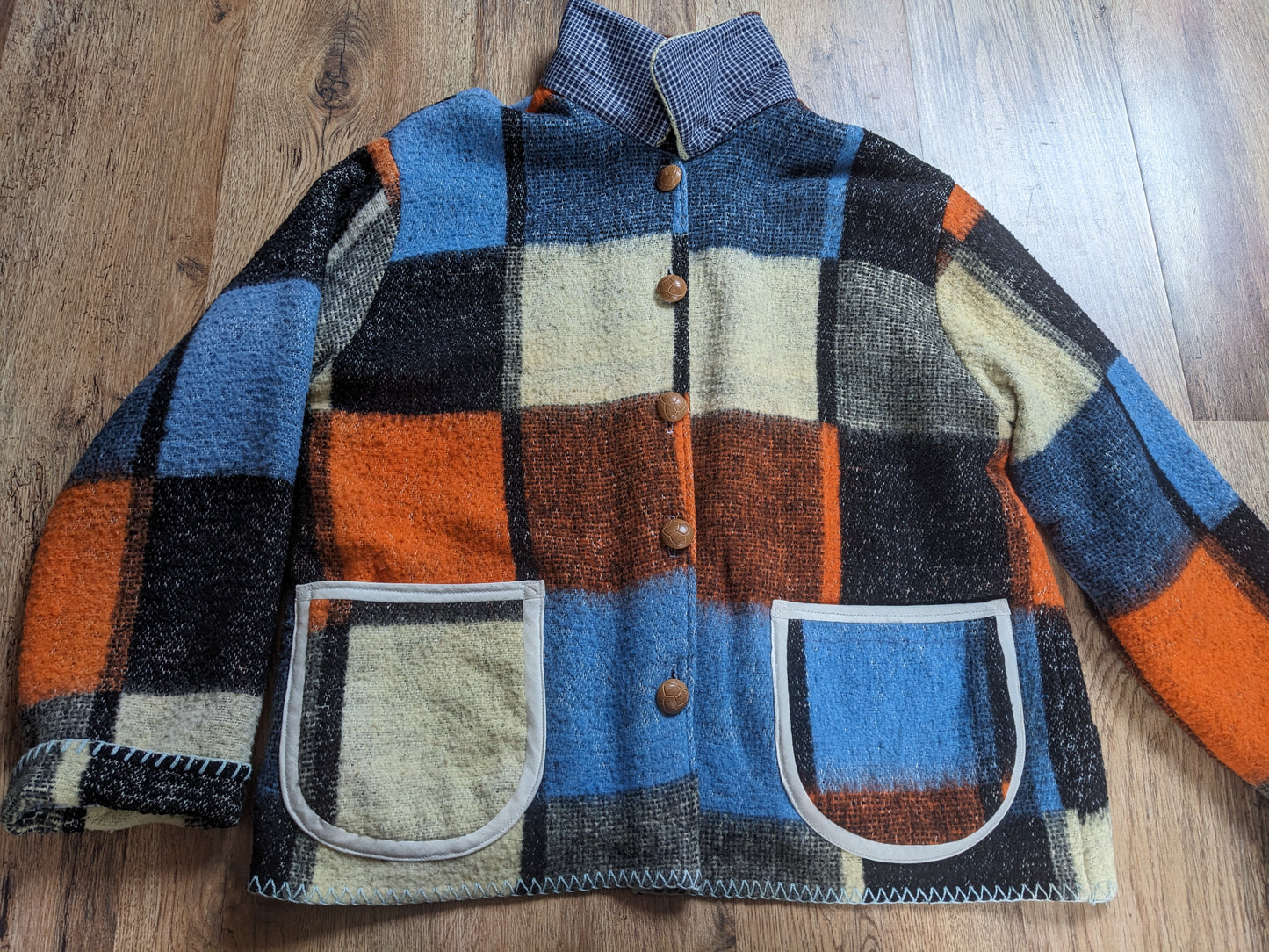 Vintage Woolen Blanket Jacket