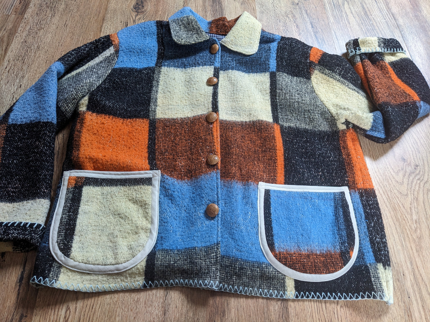 Vintage Woolen Blanket Jacket