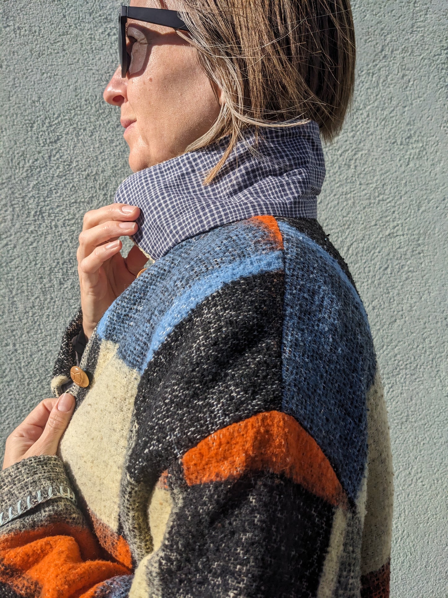 Vintage Woolen Blanket Jacket