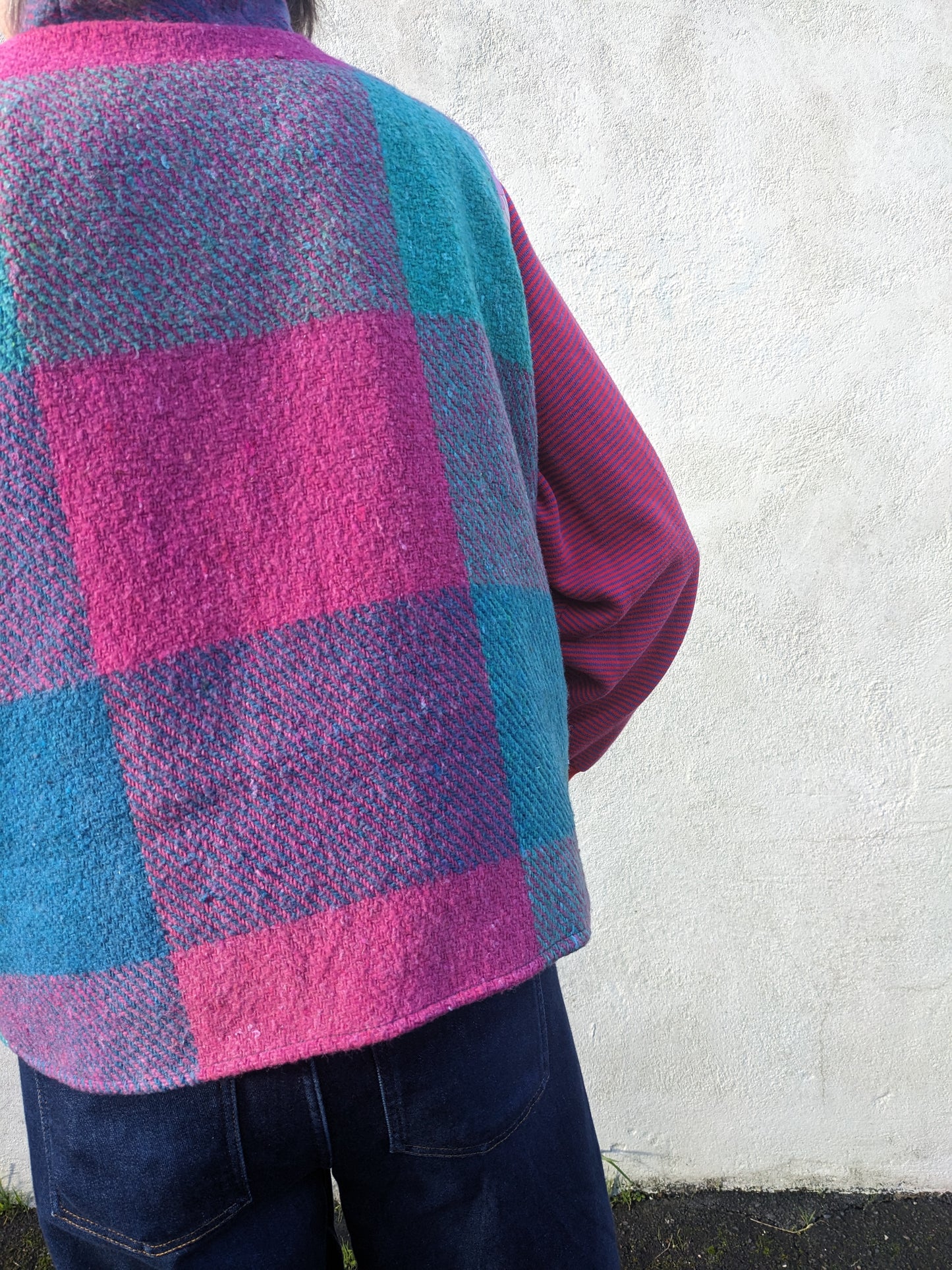 Vintage Checked Blanket Gilet