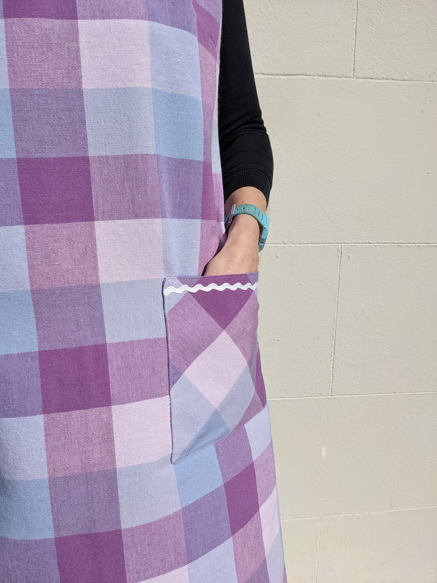 Vintage Check Tablecloth Dress