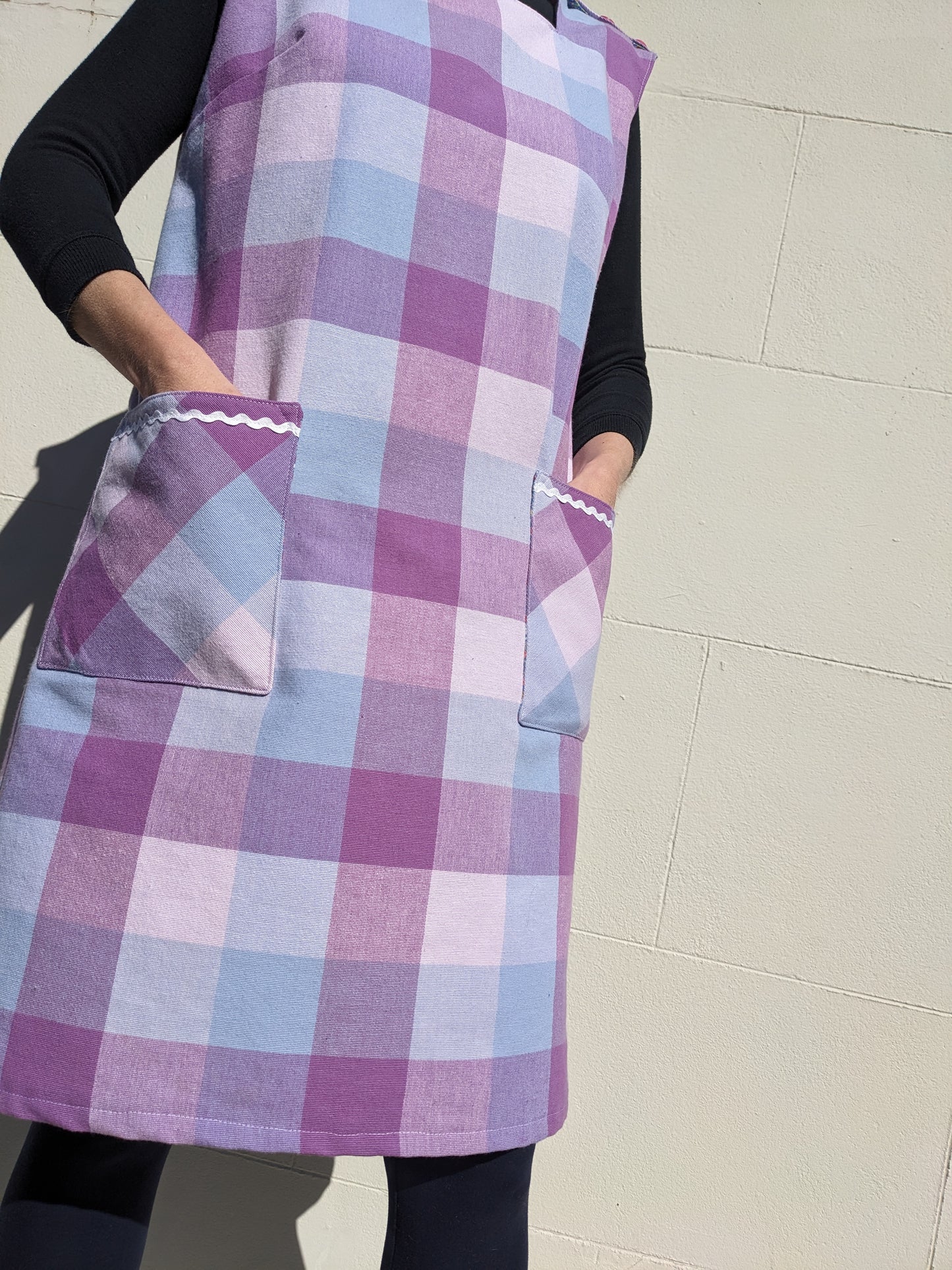 Vintage Check Tablecloth Dress
