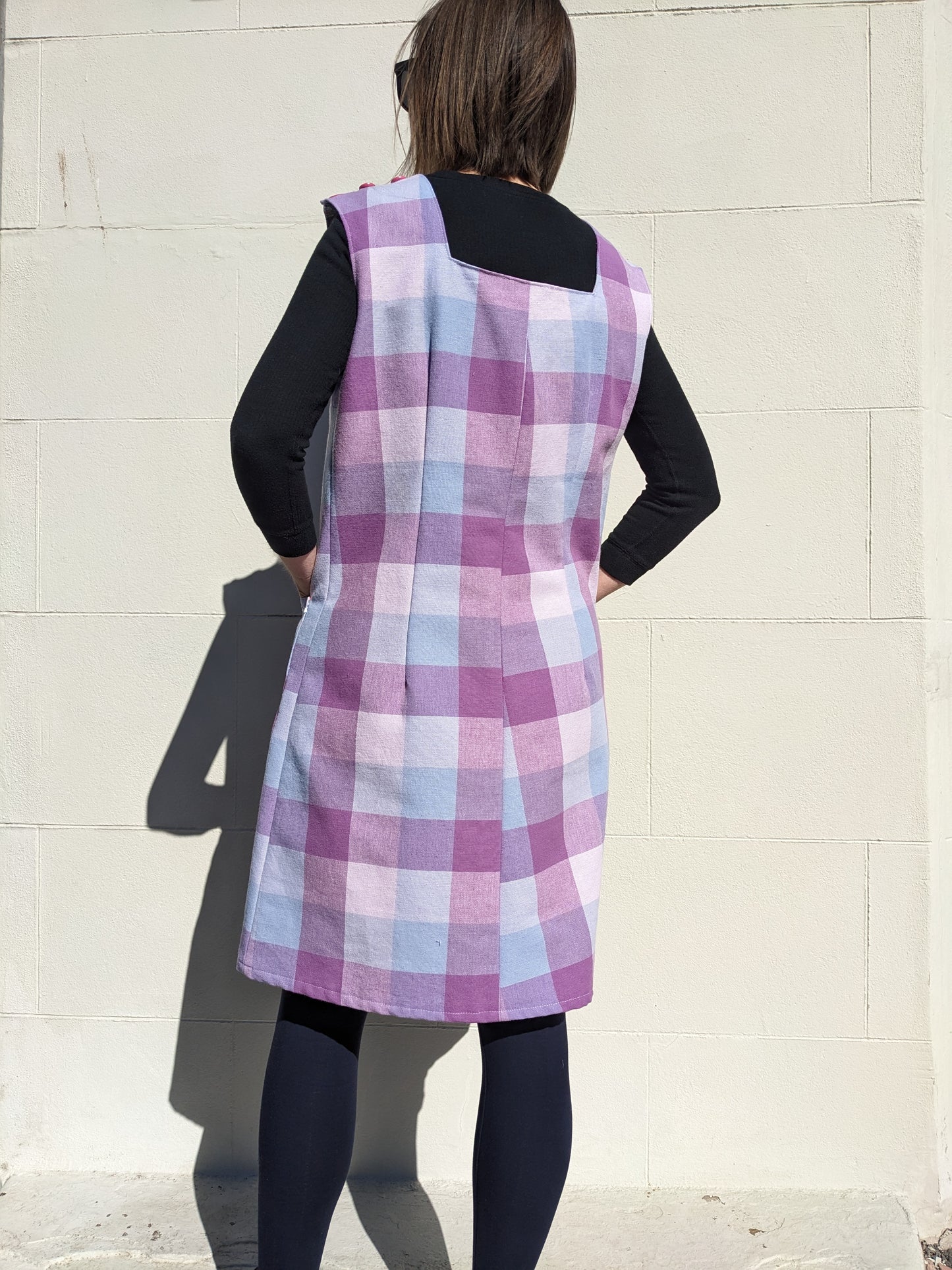 Vintage Check Tablecloth Dress