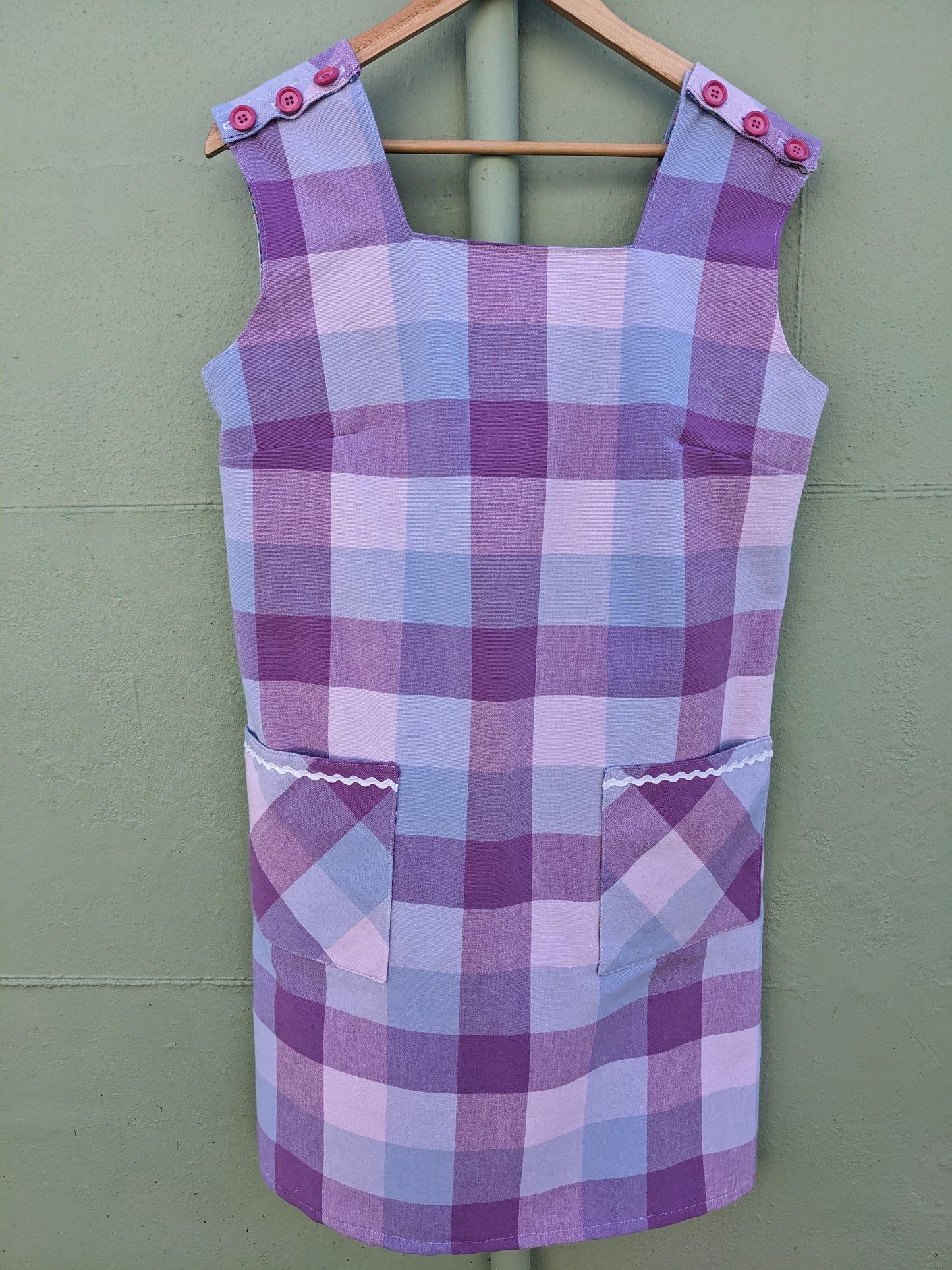 Vintage Check Tablecloth Dress