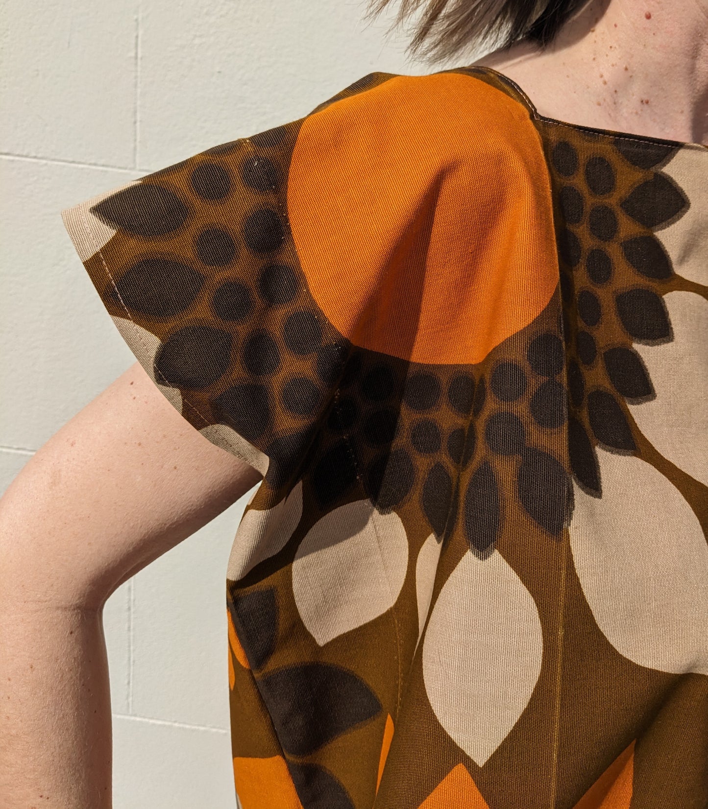 Handmade Vintage Sunflower Print top