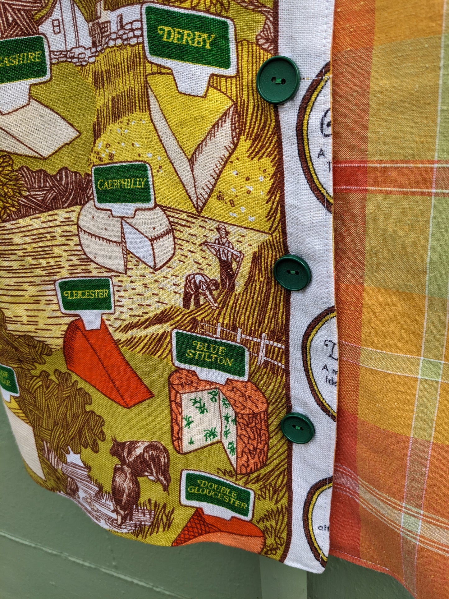 Handmade Vintage Cheese & Check Vintage Shirt