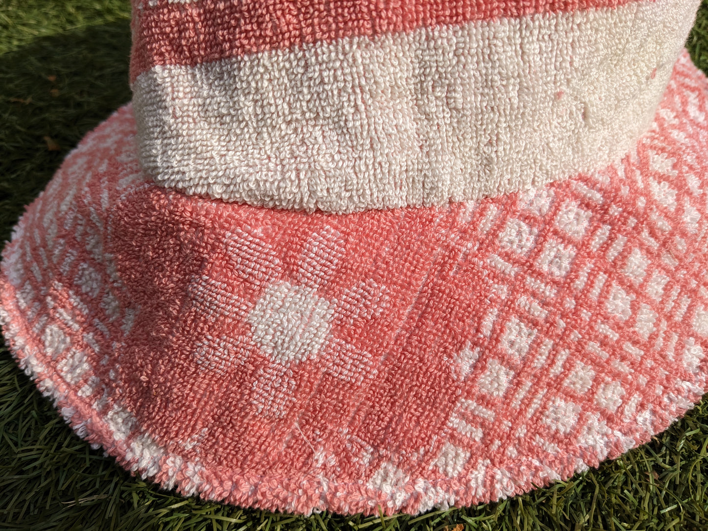 Hanmade Vintage Towel Hat (without straps)