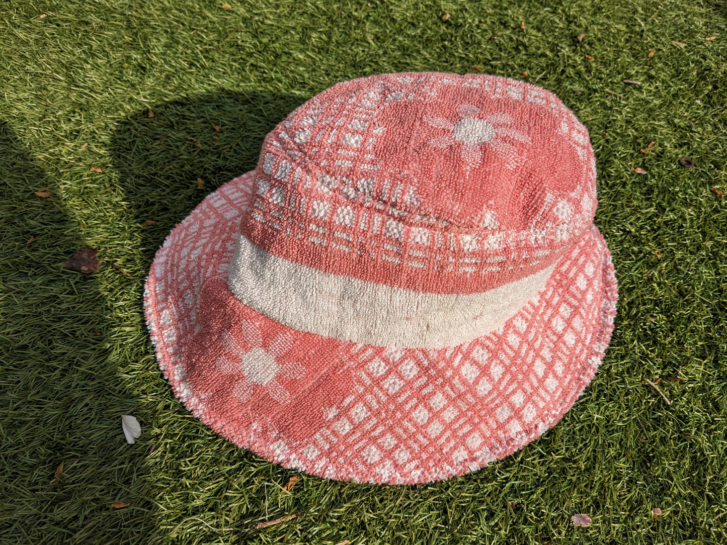 Hanmade Vintage Towel Hat (without straps)