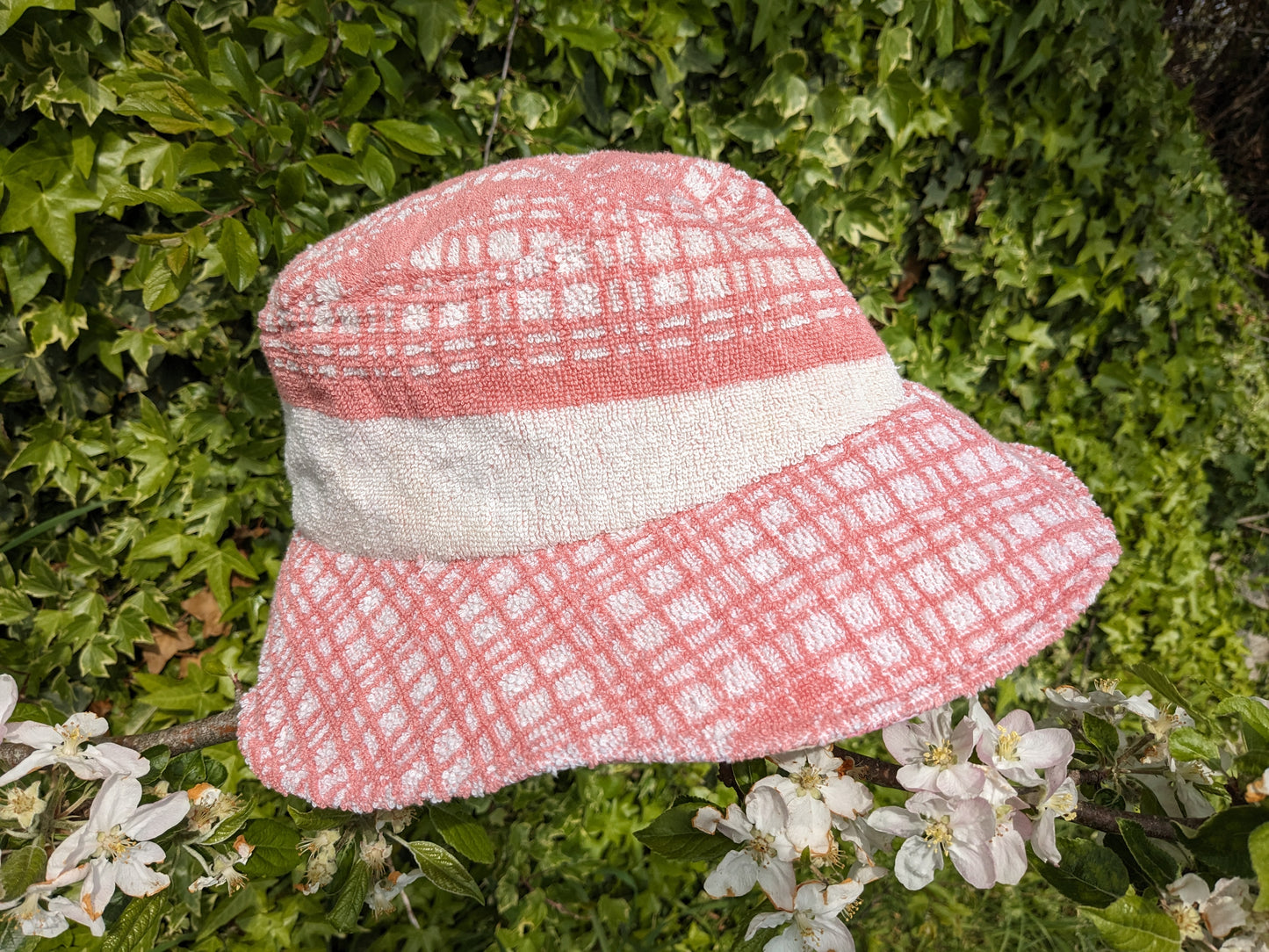 Hanmade Vintage Towel Hat (without straps)