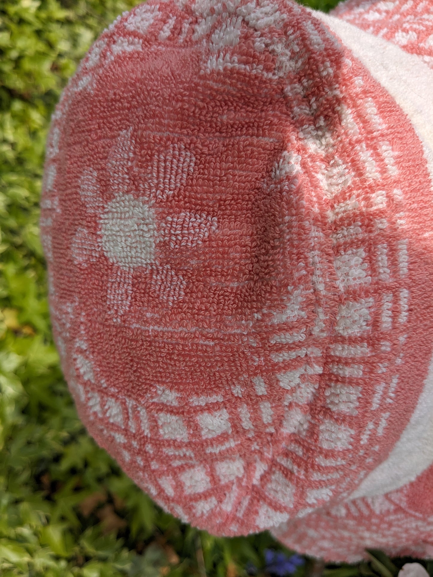 Hanmade Vintage Towel Hat (without straps)