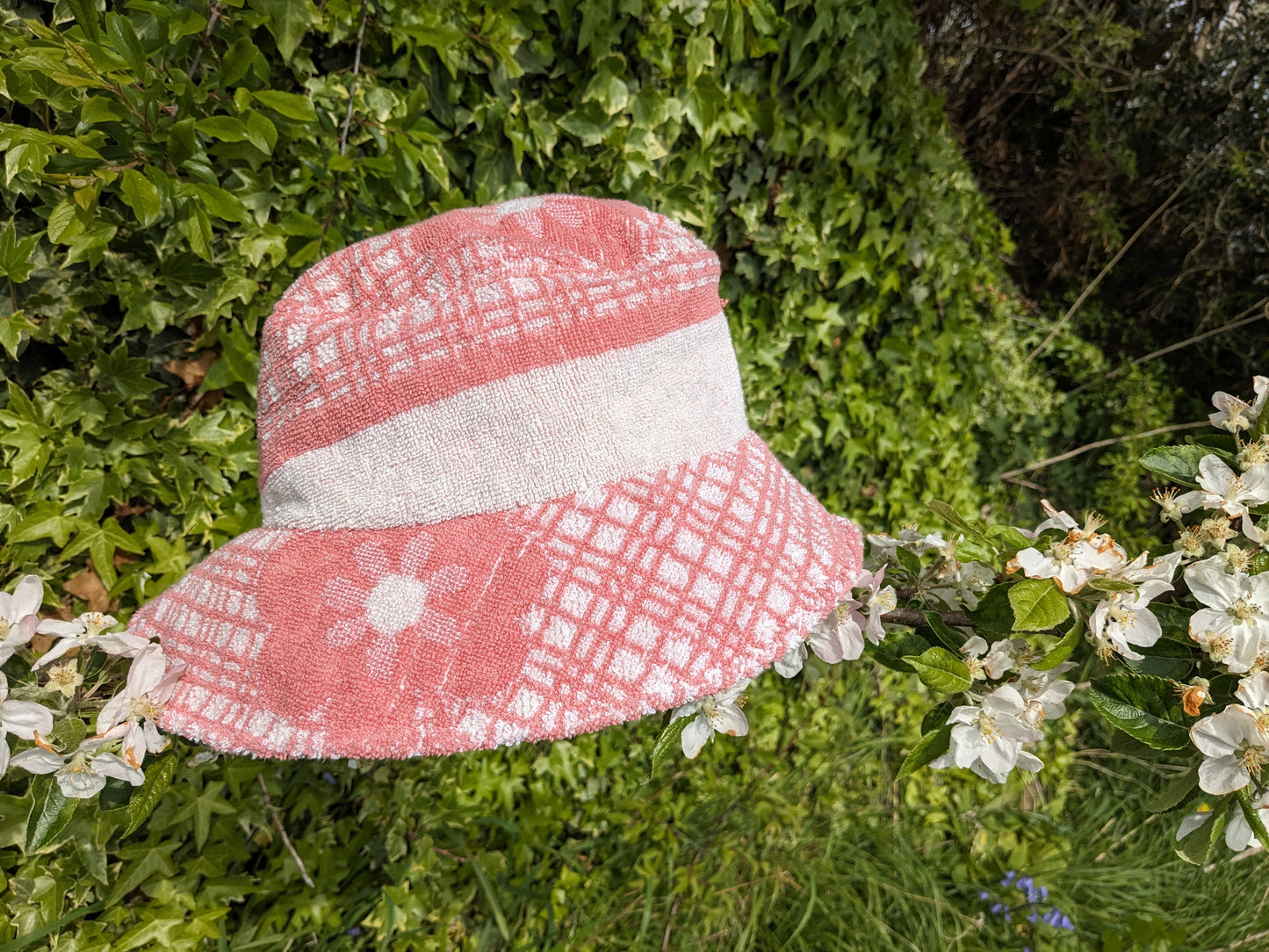 Hanmade Vintage Towel Hat (without straps)