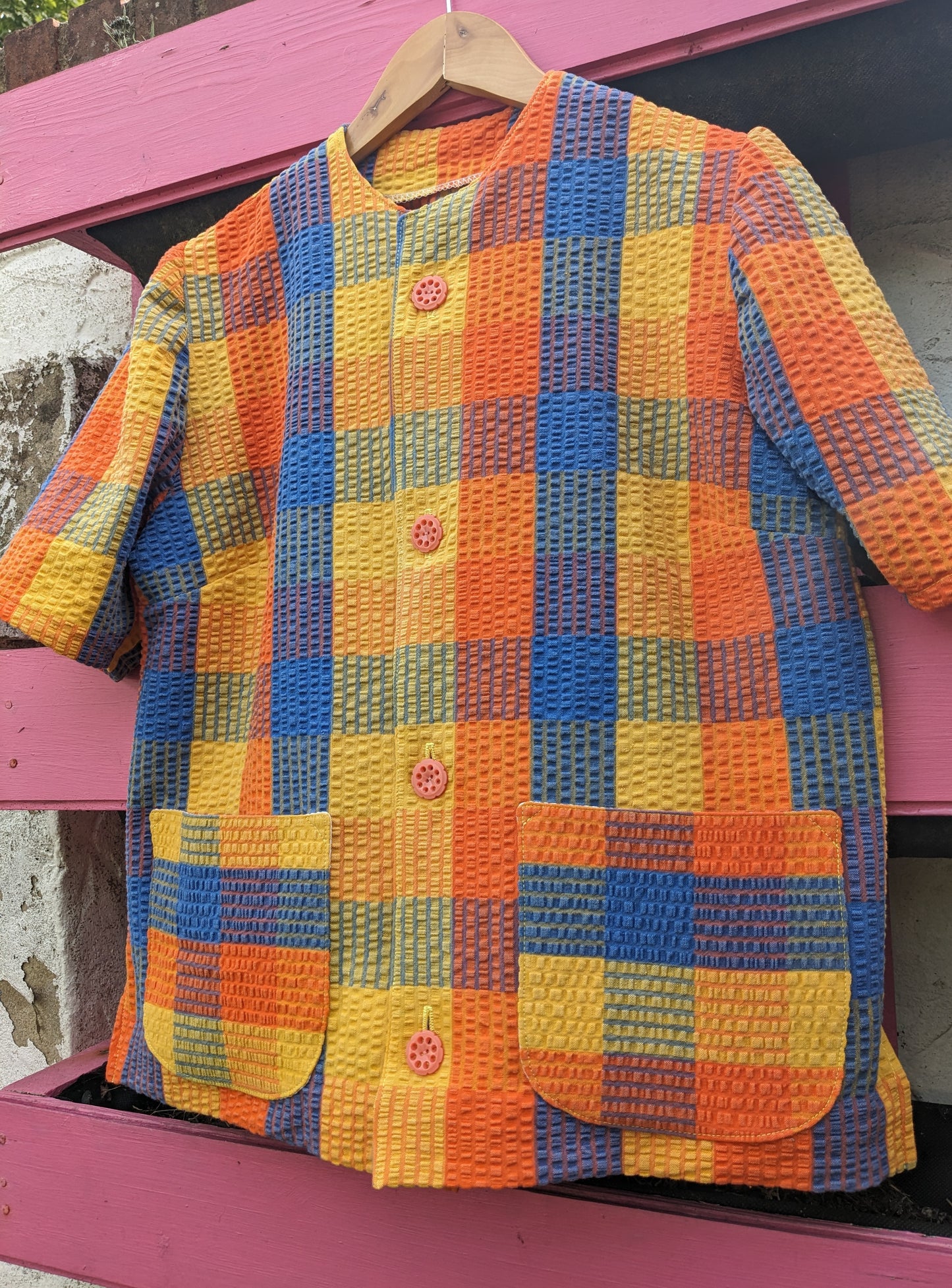Handmade Check Tablecloth Shirt