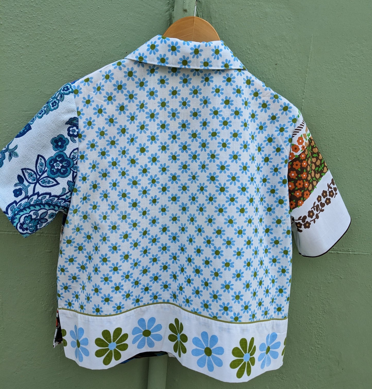 Handmade "Spice Trade" Vintage Teatowel Shirt;