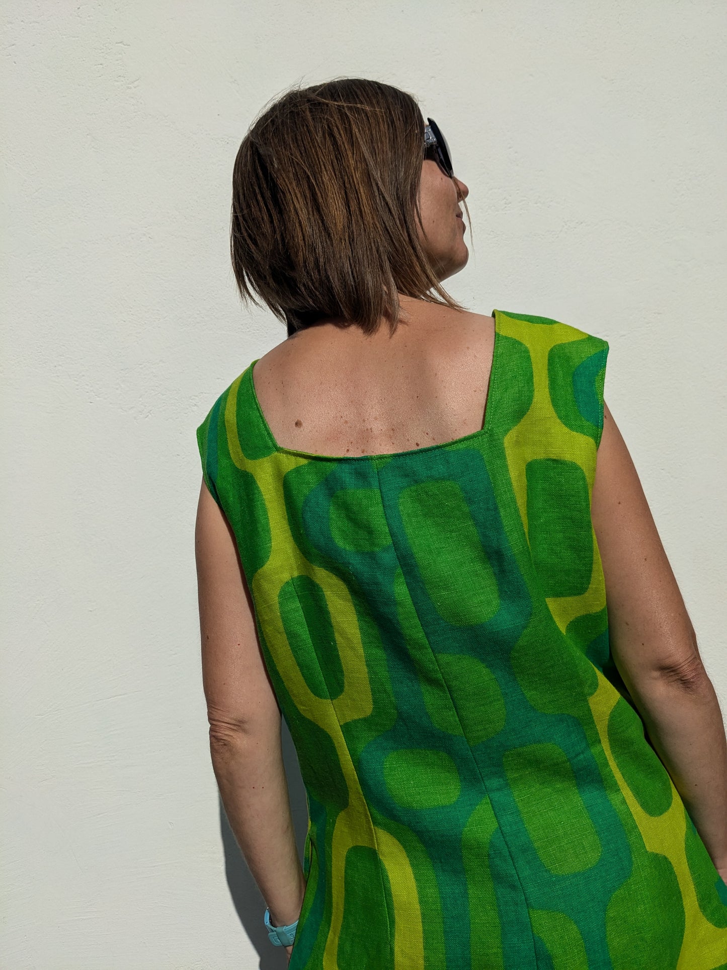 Handmade Mid-Century Tablecloth Dress