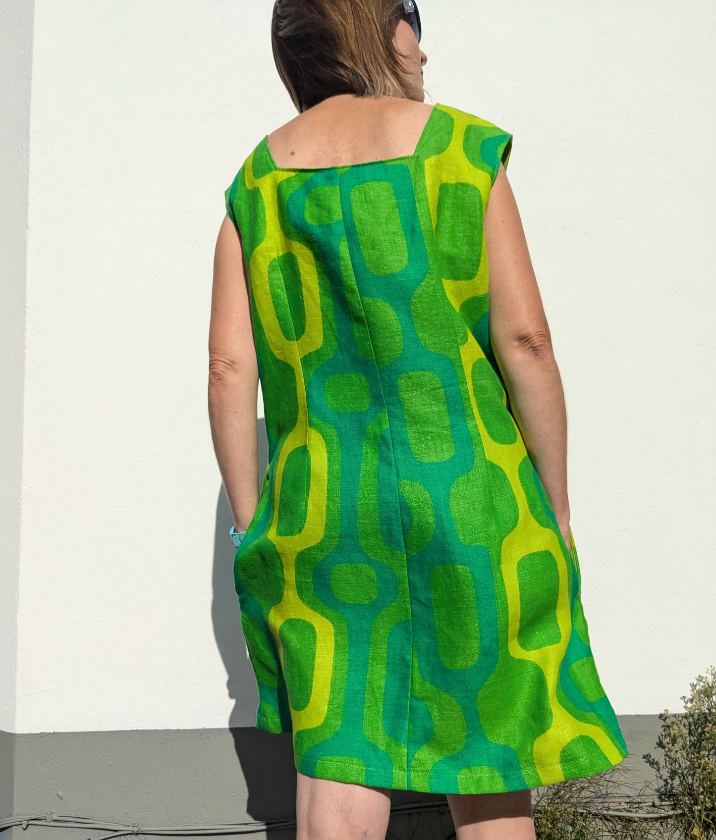 Handmade Mid-Century Tablecloth Dress