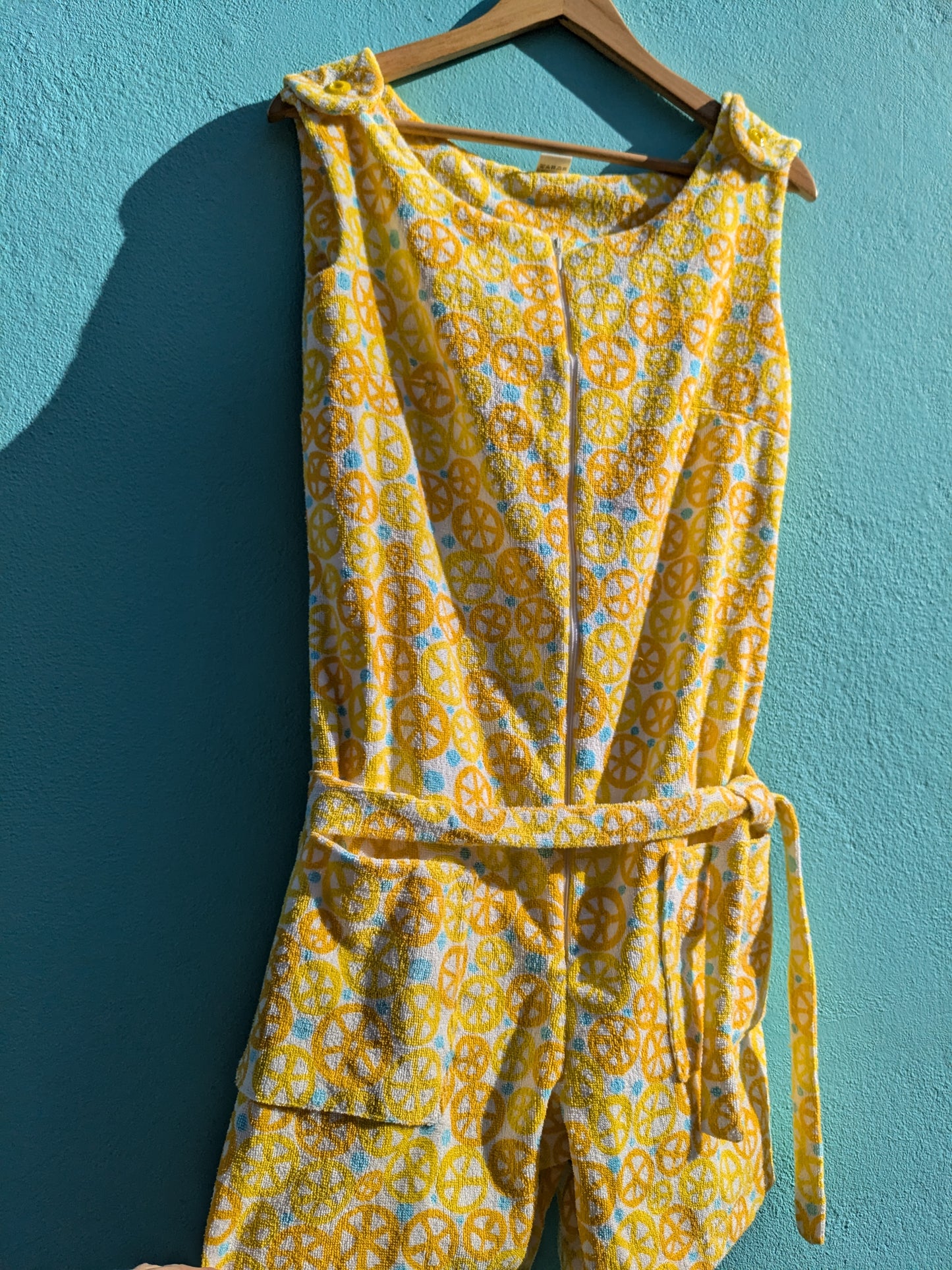 Handmade Vintage Towelling Playsuit