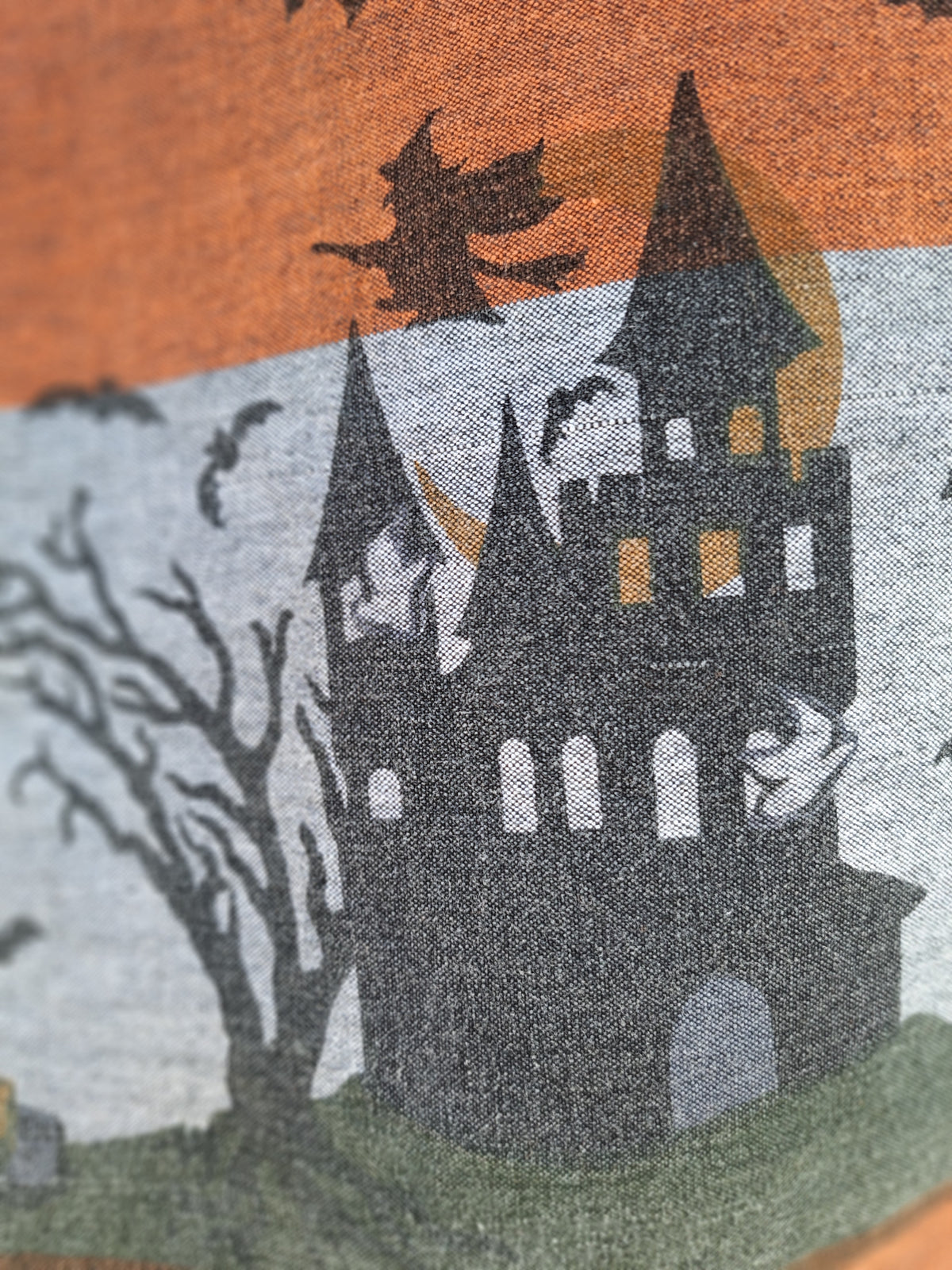 Handmade Vintage Halloween Teatowel Top