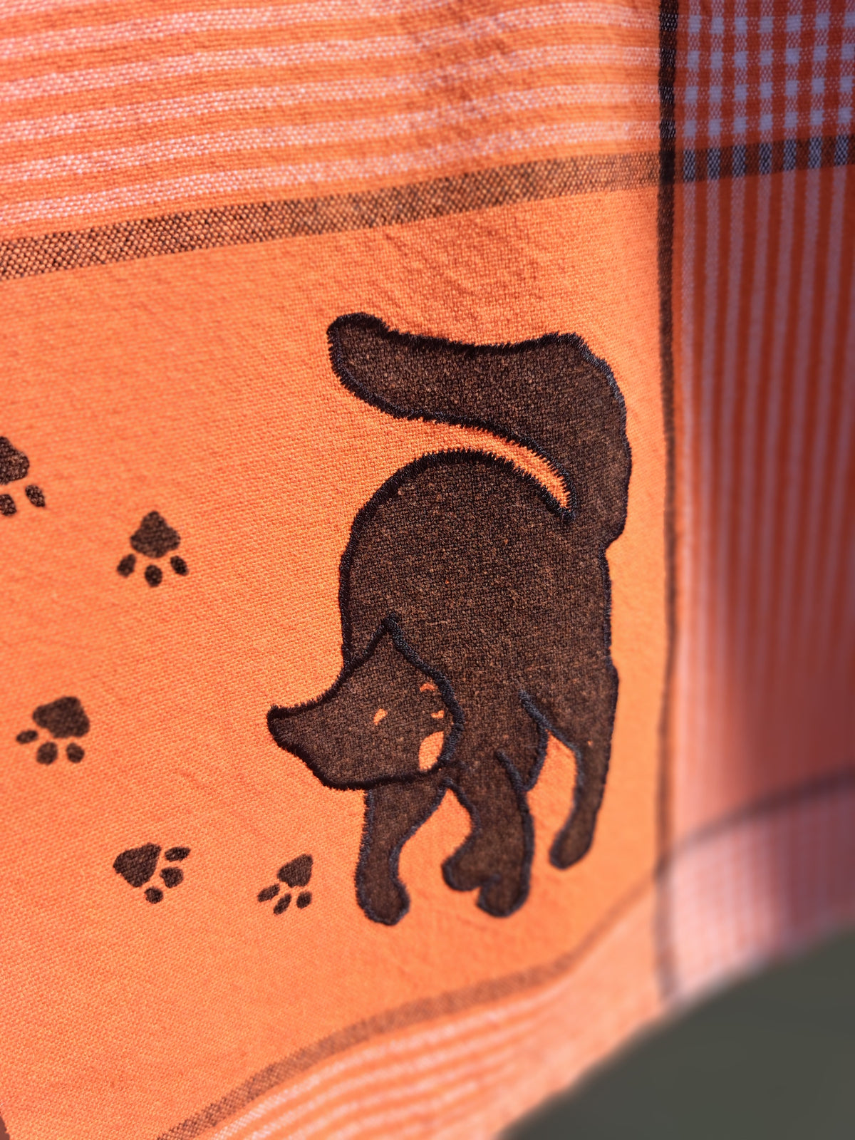 Handmade Vintage Halloween Teatowel Top