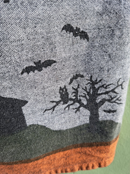 Handmade Vintage Halloween Teatowel Top