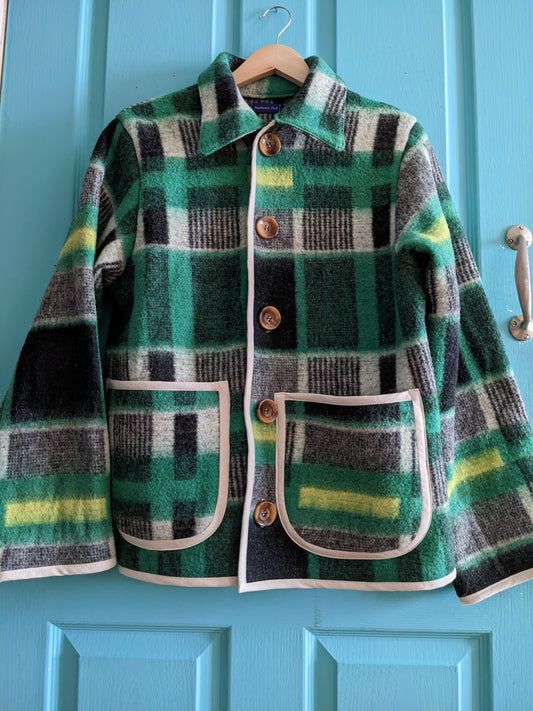 Vintage Blanket Check Jacket