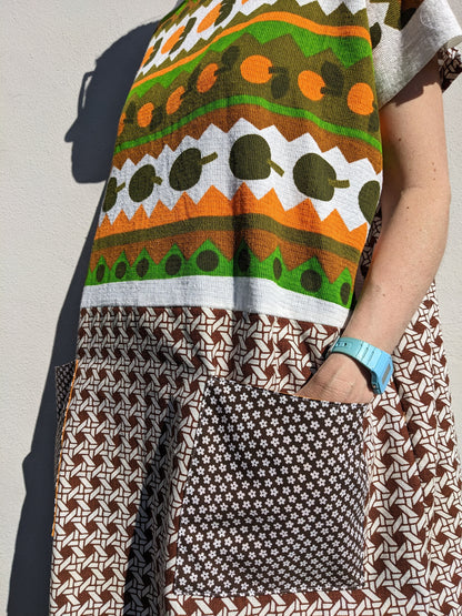 Graphic Print Teatowel Dress