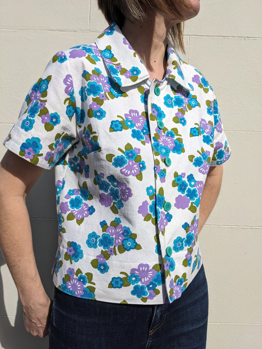 Handmade Vintage Floral Print Shirt