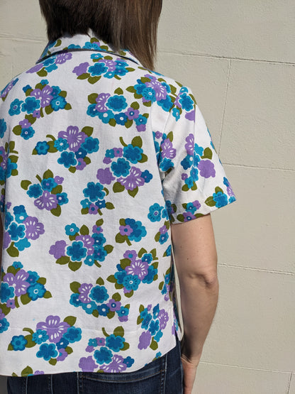 Handmade Vintage Floral Print Shirt