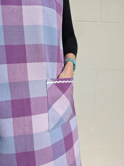 Vintage Check Tablecloth Dress