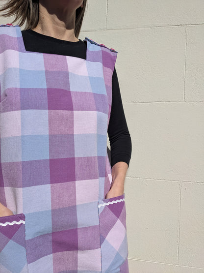 Vintage Check Tablecloth Dress