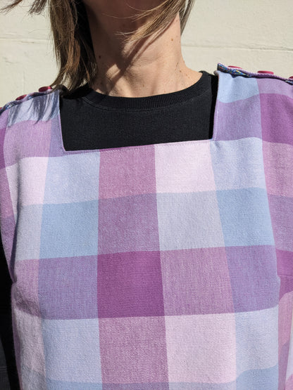 Vintage Check Tablecloth Dress