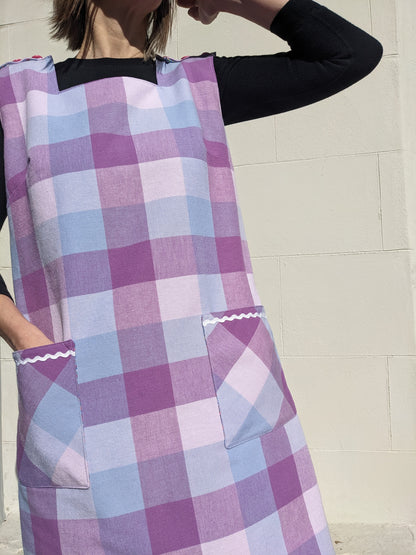 Vintage Check Tablecloth Dress