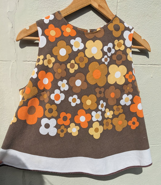 Handmade Vintage Daisy Print Tablecoth Top