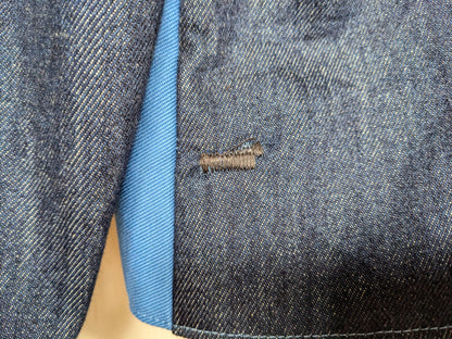 Handmade Flower Trim Colour-Block Jacket