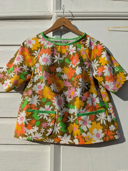 Handmade Vintage Floral Raglan Sleeve Top