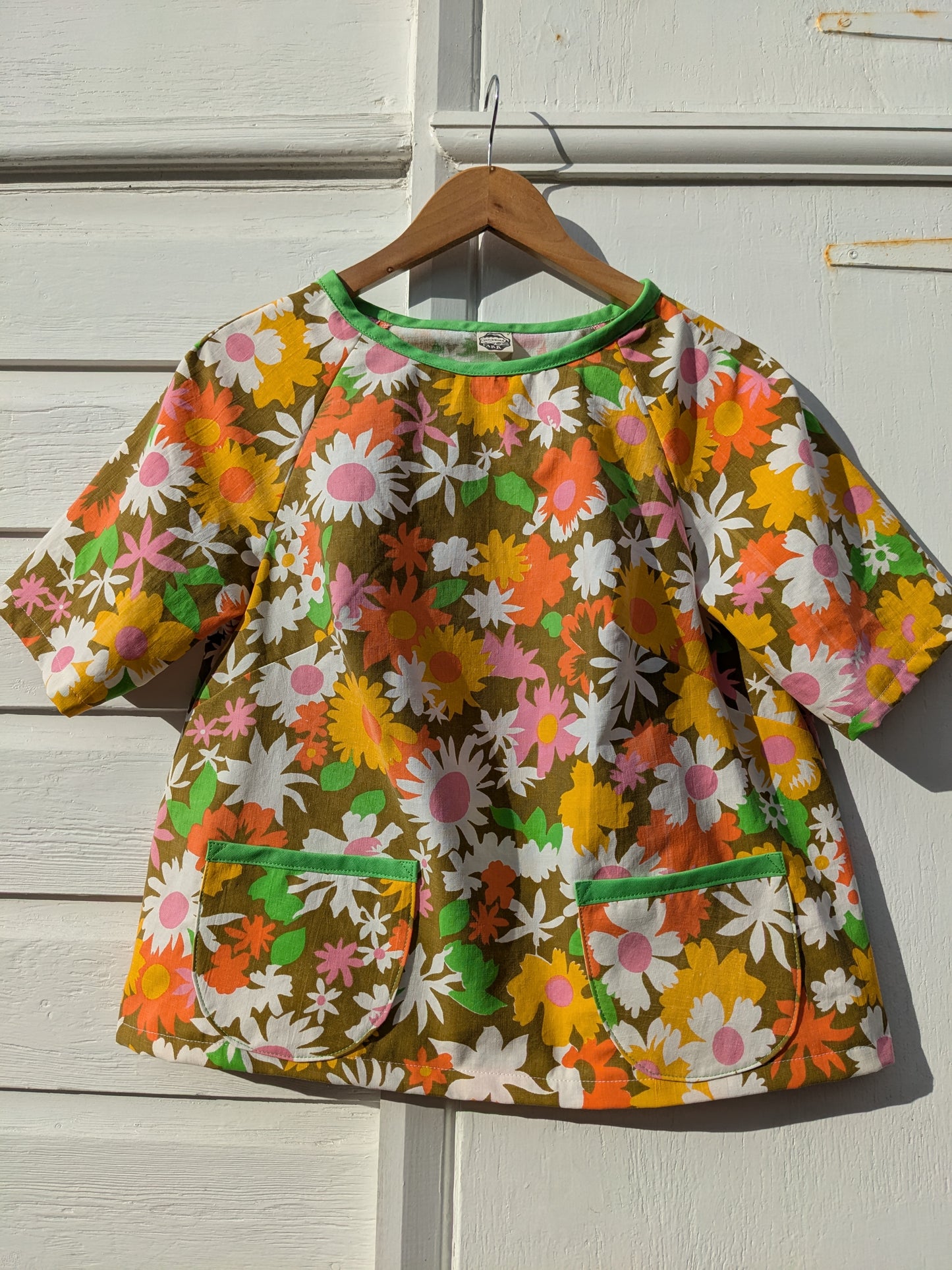 Handmade Vintage Floral Raglan Sleeve Top