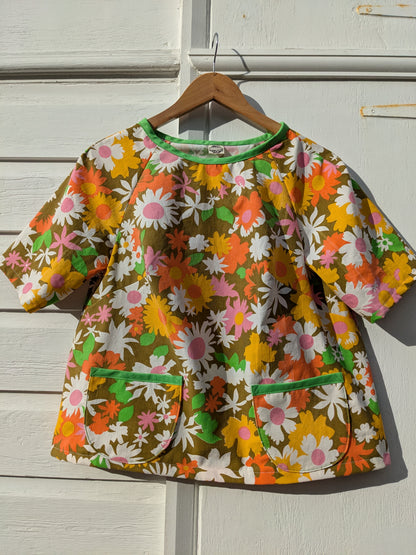 Handmade Vintage Floral Raglan Sleeve Top