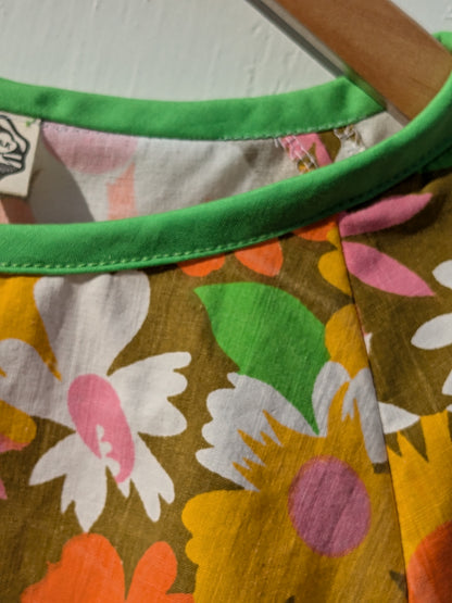 Handmade Vintage Floral Raglan Sleeve Top