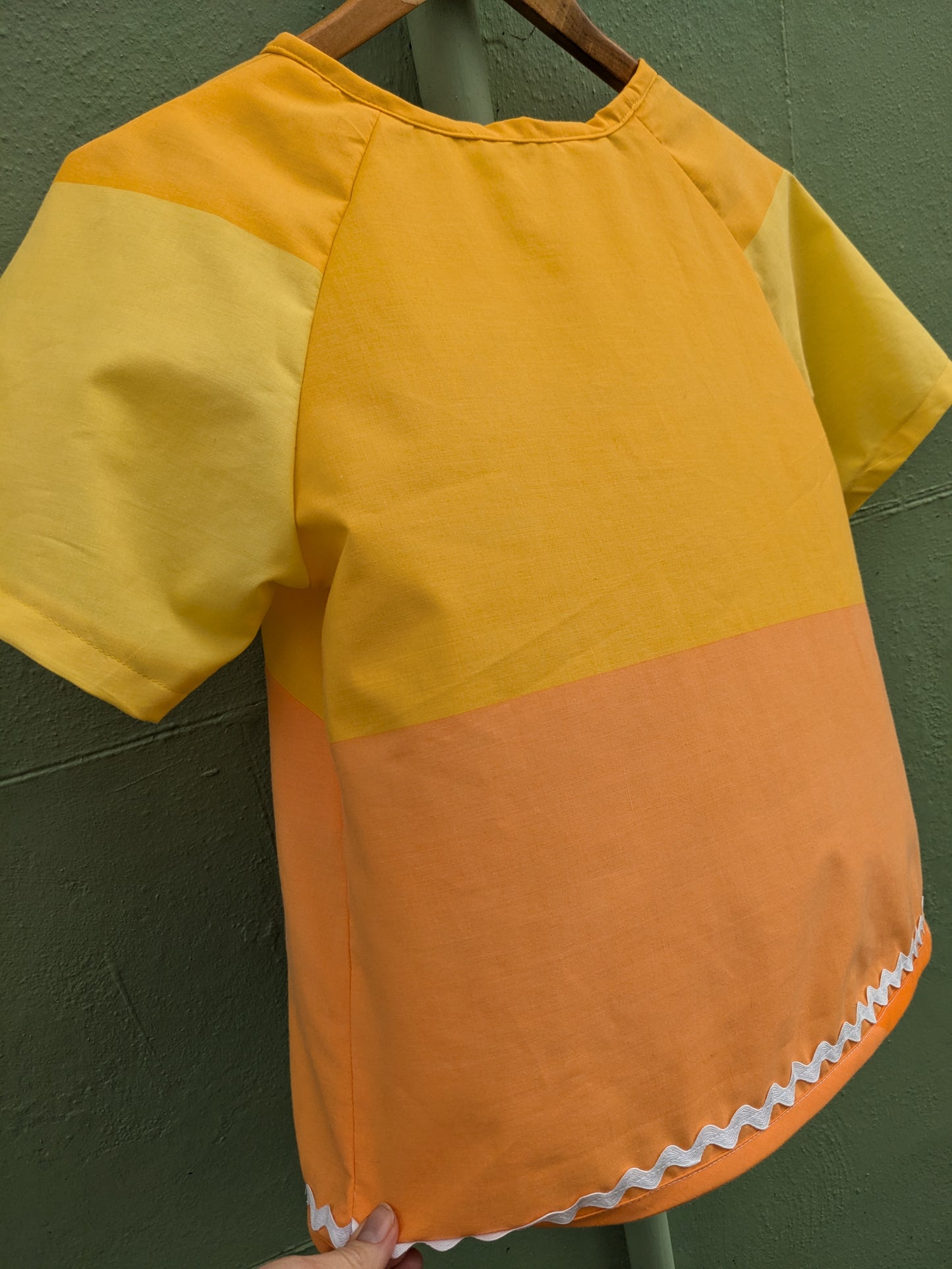 Handmade Vintage Colour Block top