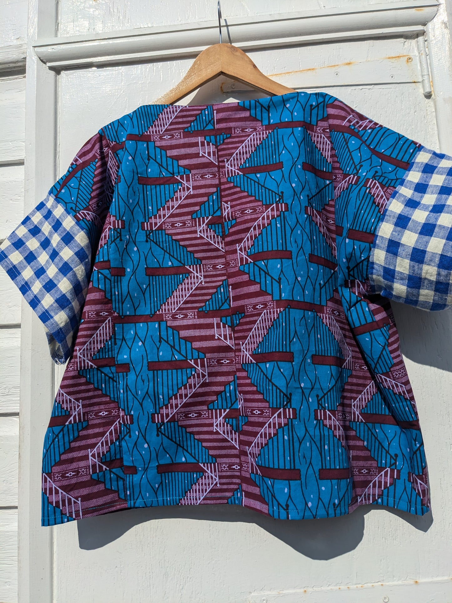 Handmade African Wax Print Square-Cut Top