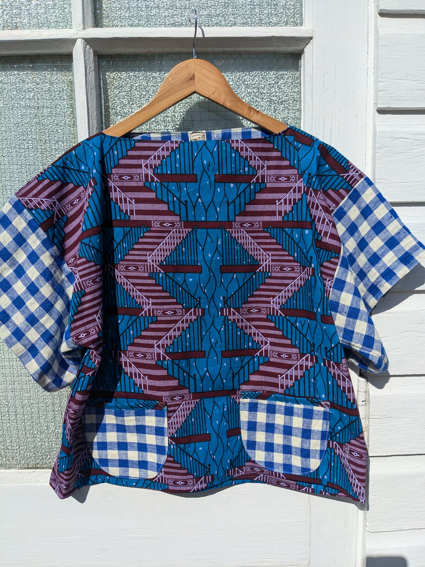 Handmade African Wax Print Square-Cut Top