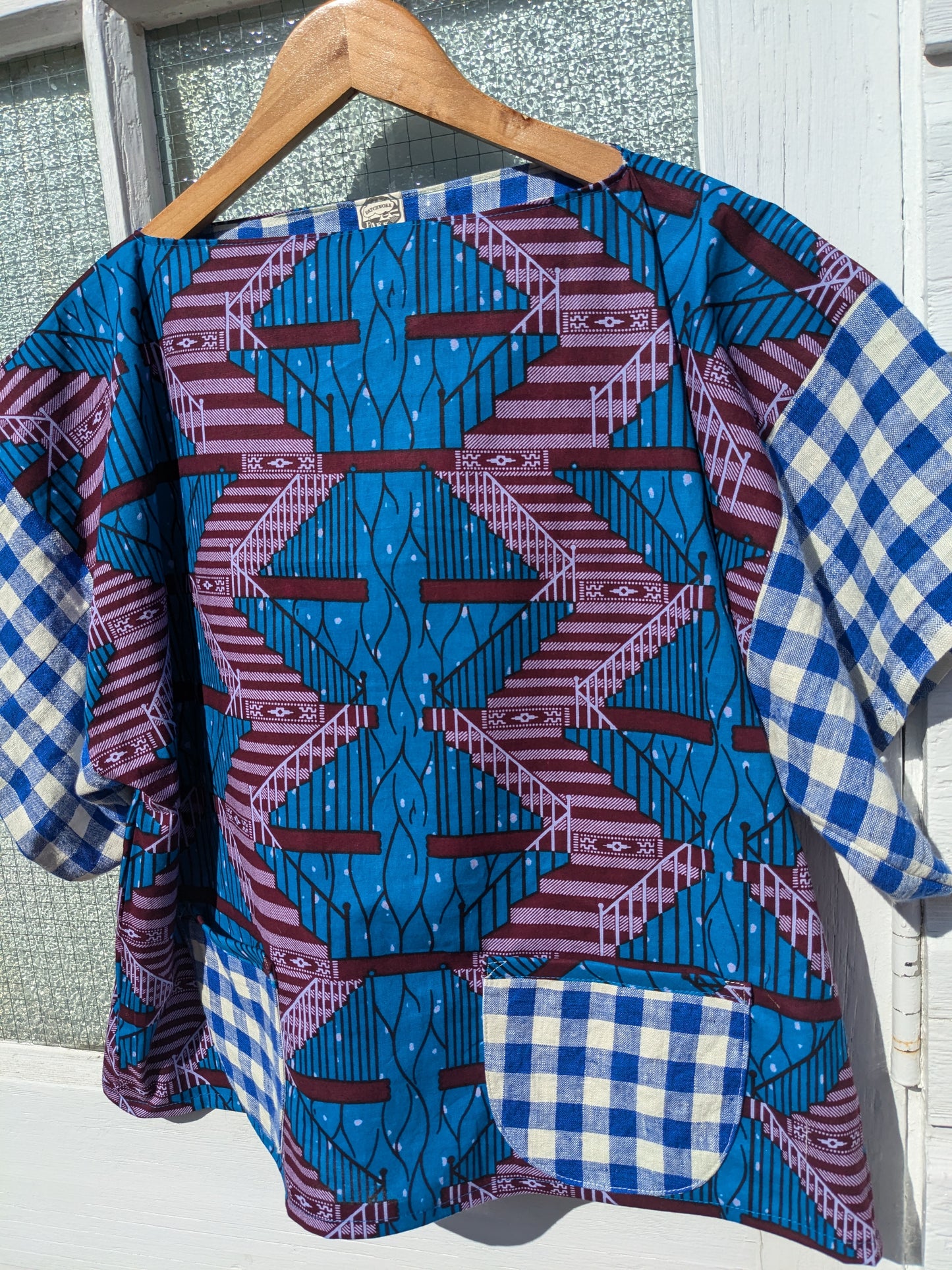 Handmade African Wax Print Square-Cut Top