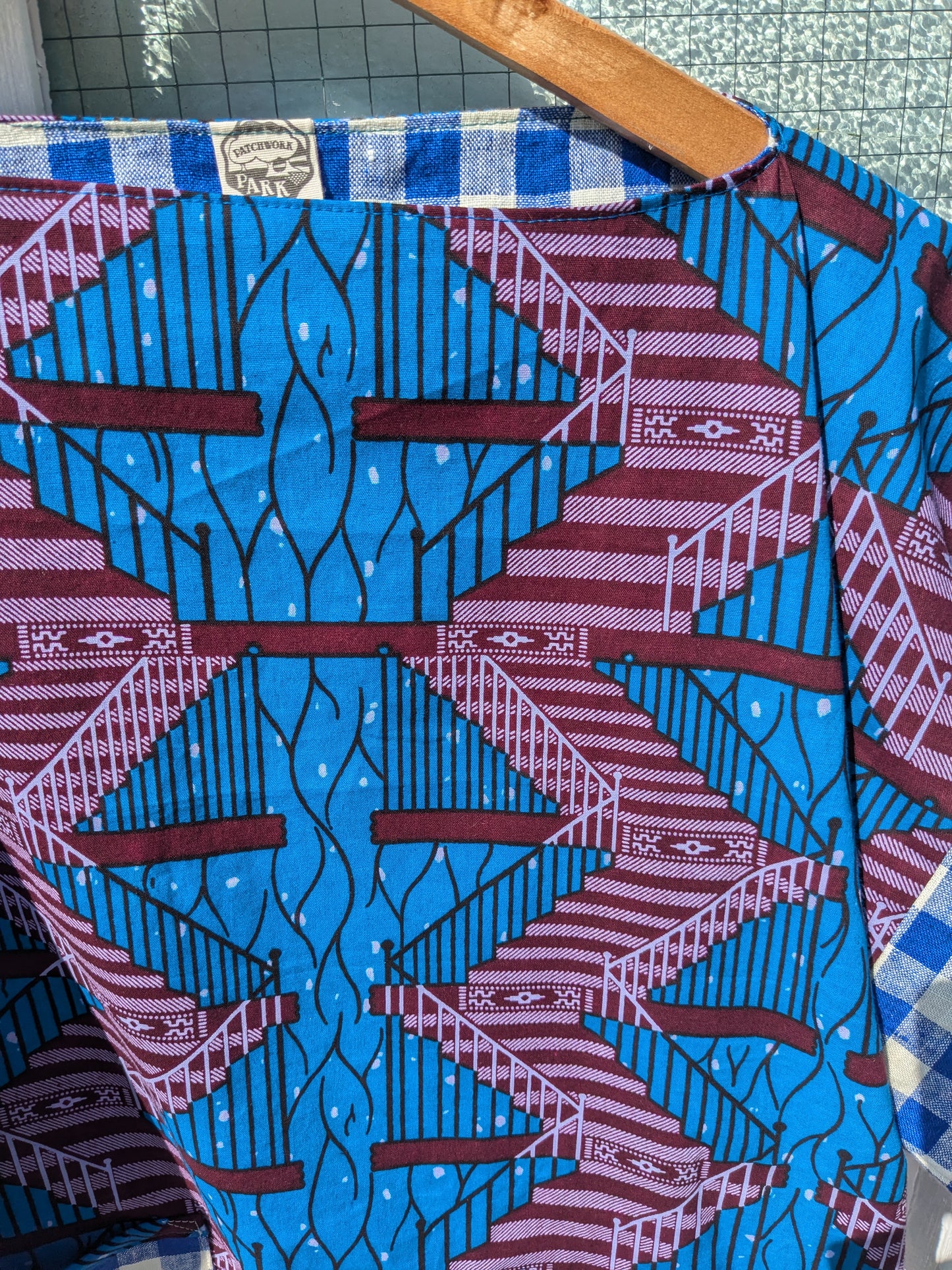 Handmade African Wax Print Square-Cut Top
